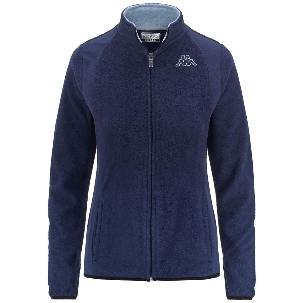 Women Kappa Logo Vavaux Slim Jacket Navy | BS9217340