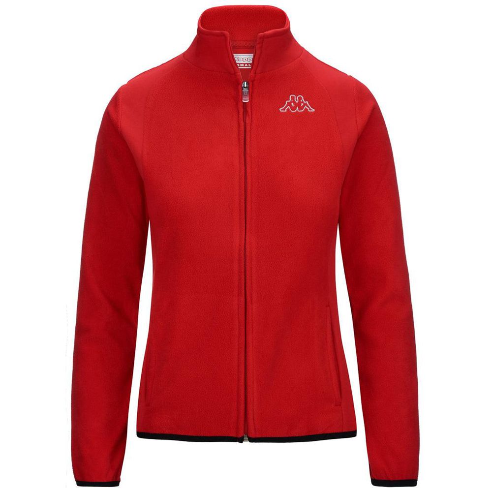 Women Kappa Logo Vavaux Slim Jacket Red | UY6509124