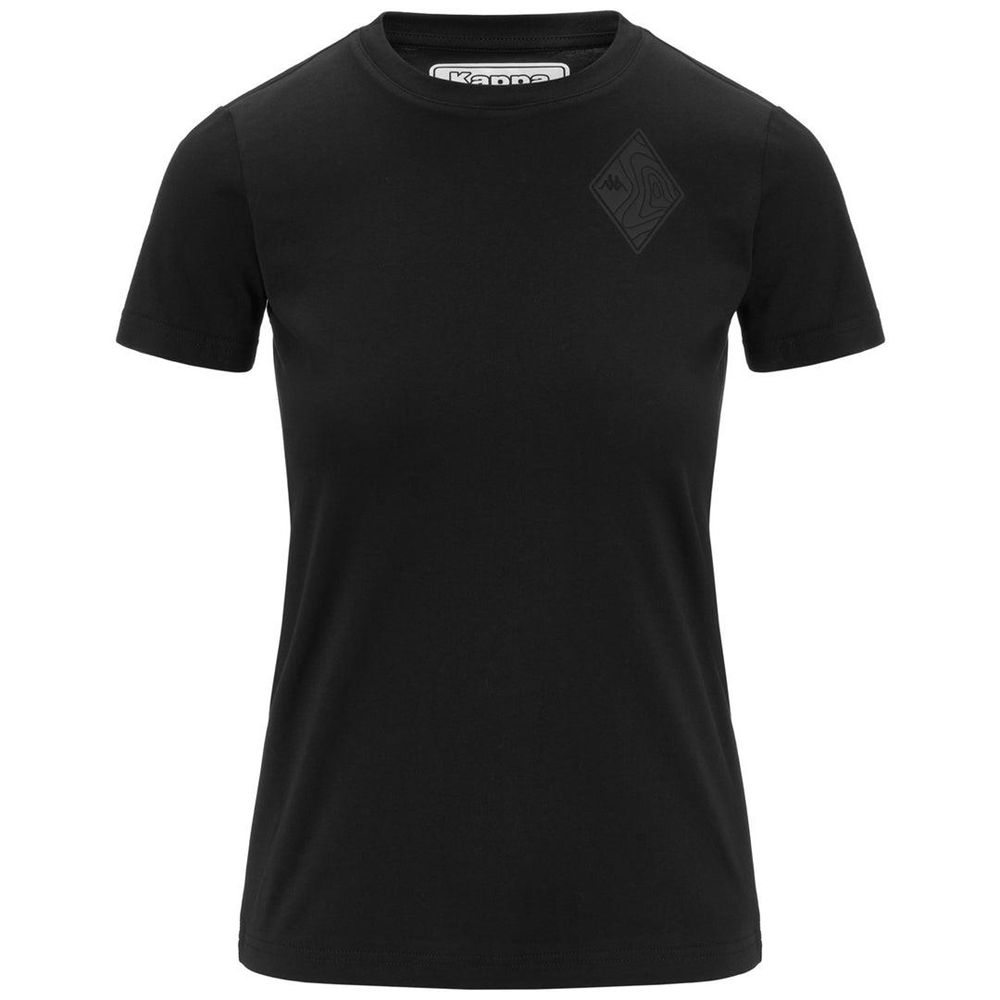 Women Kappa Naank T-Shirt Black | GW9310276