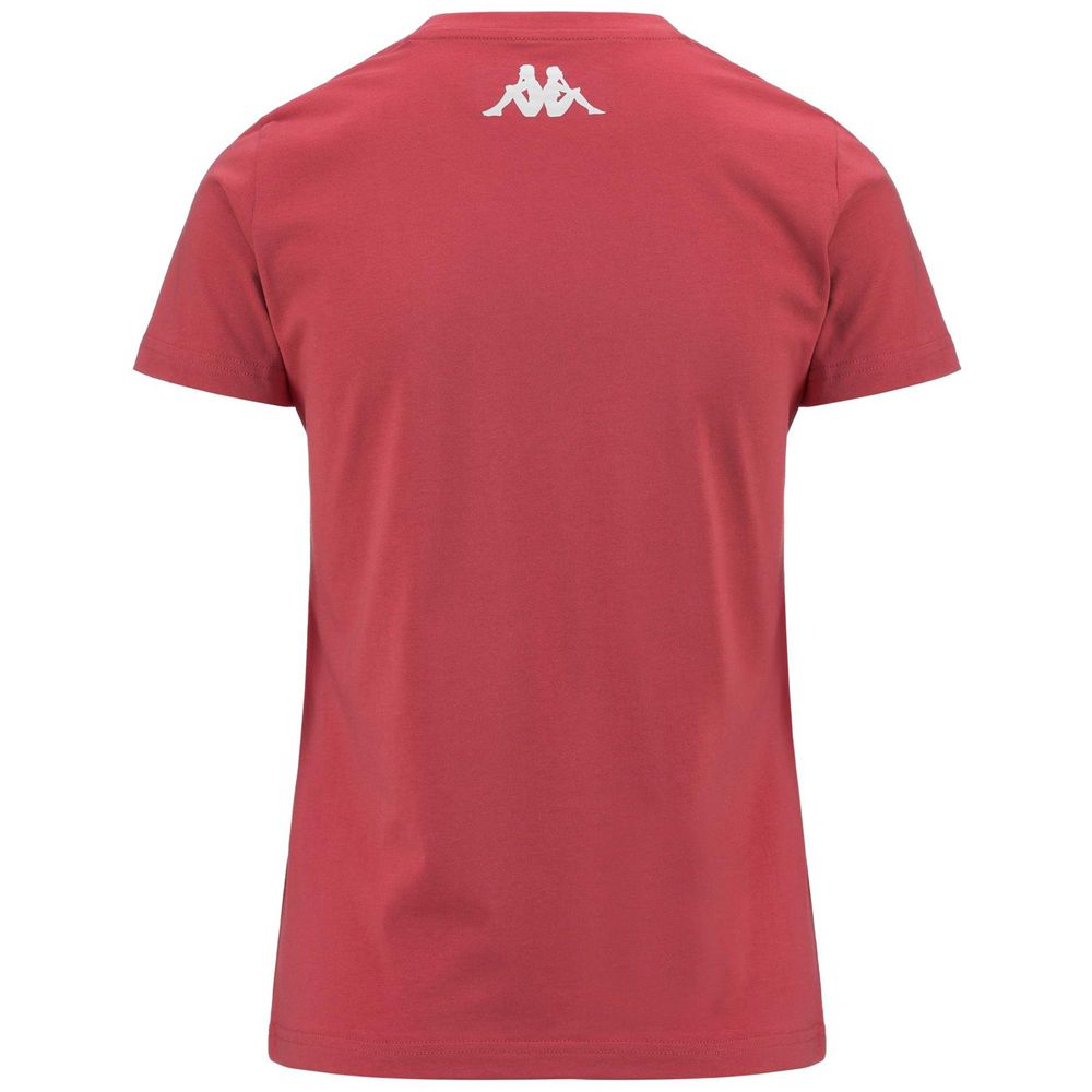 Women Kappa Naank T-Shirt Red | LR4802169