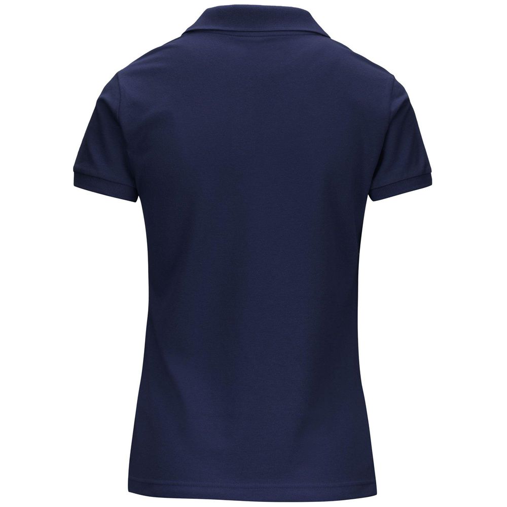 Women Kappa Polo Wss Slim Open Italia Polo Shirt Navy | OA7386504